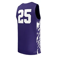 Men's Nike #25 Purple Kansas State Wildcats Replica Basketball Jersey