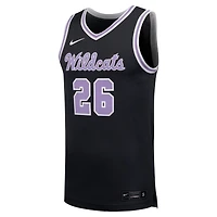 Men's Nike #26 Anthracite Kansas State Wildcats Replica Basketball Jersey