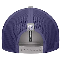 Men's Nike Pewter Kansas State Wildcats Vintage Arch Rise Performance Trucker Adjustable Hat