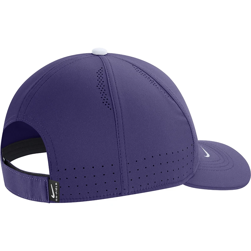 Casquette réglable pour homme Nike Kansas State Wildcats 2023 Sideline Legacy91 Performance pour homme