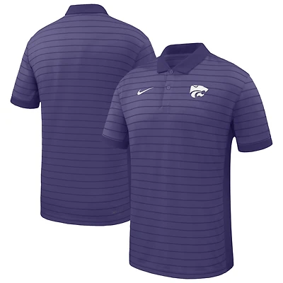 Polo Nike violet à rayures Victory pour homme, équipe de début saison 2025 des Kansas State Wildcats