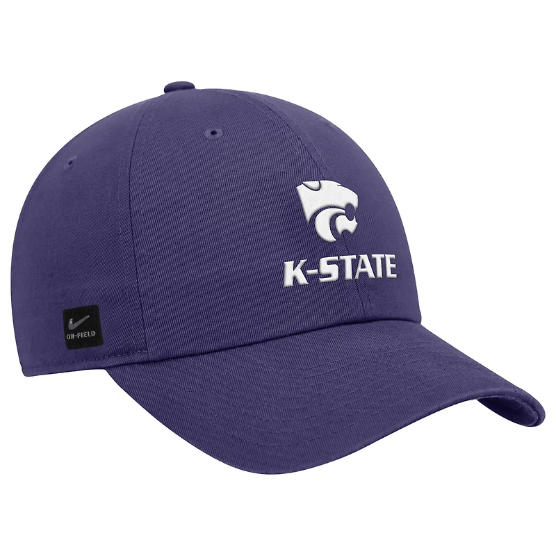 Casquette ajustable Nike violette Kansas State Wildcats 2025 On-Field Club pour homme