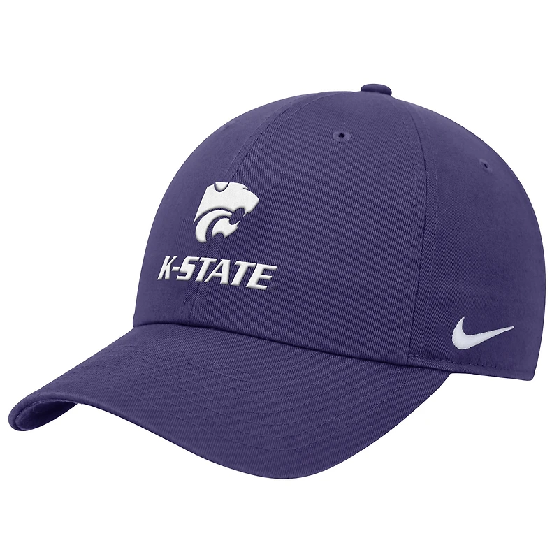 Casquette ajustable Nike violette Kansas State Wildcats 2025 On-Field Club pour homme