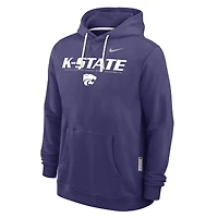 Sweat à capuche Nike violet Kansas State Wildcats 2025 Sideline Standard Issue Dri-FIT pour homme