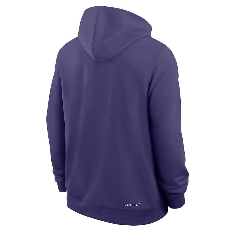 Men's Nike Purple Kansas State Wildcats 2026 Sideline Standard Issue Dri-FIT Hoodie