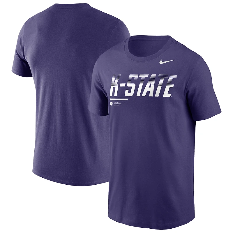 T-shirt Nike violet Kansas State Wildcats 2026 Sideline Wordmark Legend Dri-FIT pour homme