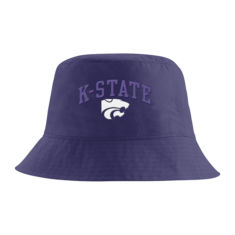 Men's Nike Purple Kansas State Wildcats Apex Striped Bucket Hat
