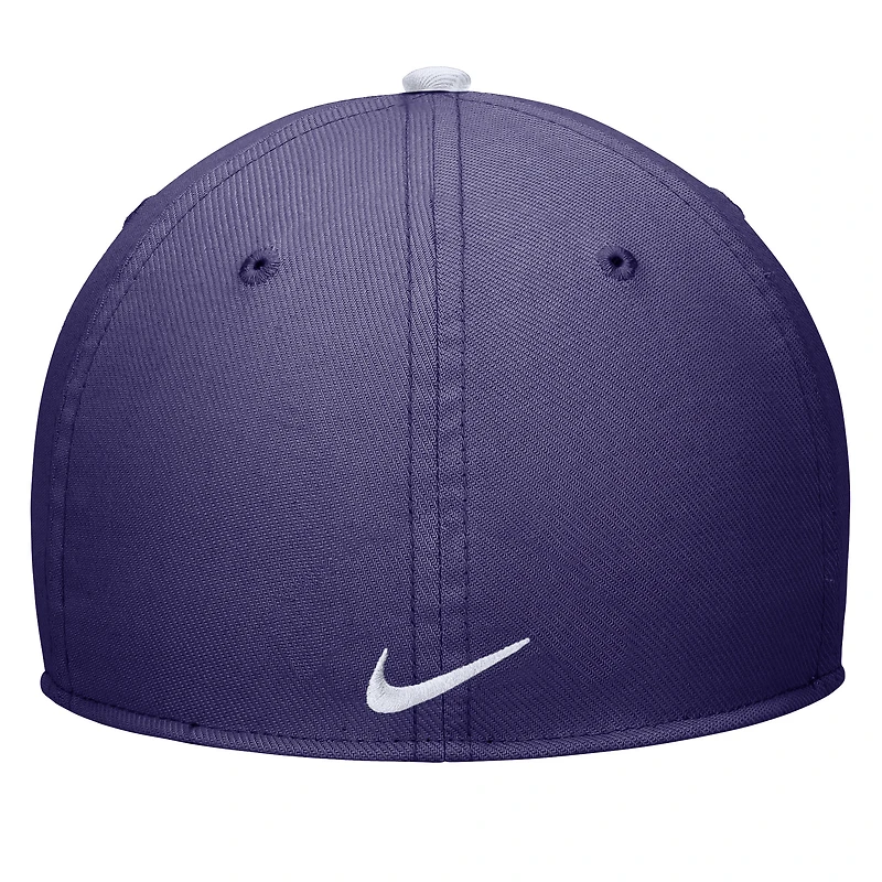 Casquette Nike Rise Performance Flex violette Kansas State Wildcats pour homme