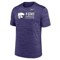 T-shirt Nike Velocity Dri-FIT violet Kansas State Wildcats pour homme