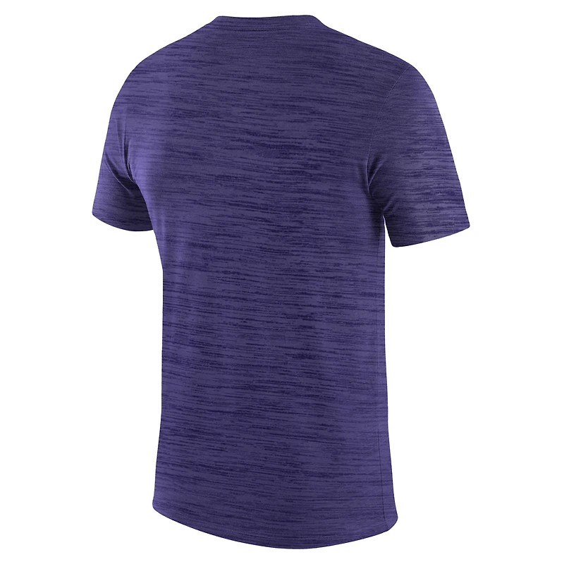 T-shirt Nike Velocity Dri-FIT violet Kansas State Wildcats pour homme