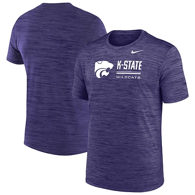 T-shirt Nike Velocity Dri-FIT violet Kansas State Wildcats pour homme
