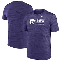 T-shirt Nike Velocity Dri-FIT violet Kansas State Wildcats pour homme