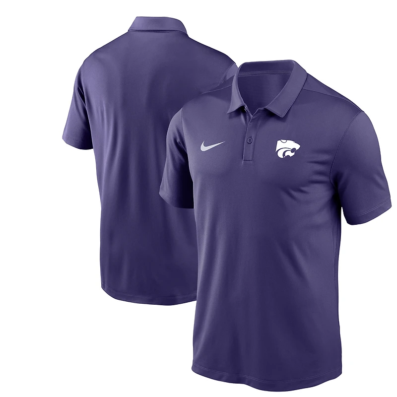 Men's Nike Purple Kansas State Wildcats Victory Solid Performance Polo