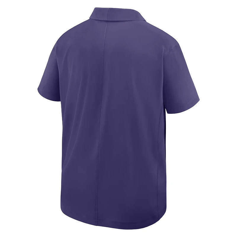 Polo tissé violet Nike Kansas State Wildcats pour homme