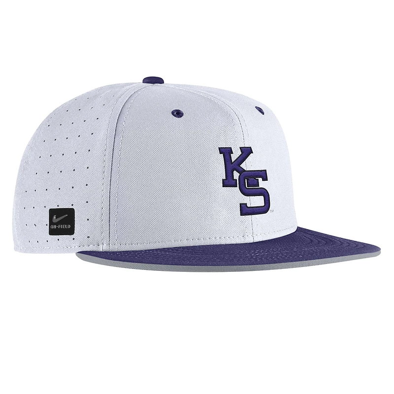 Men's Nike Kansas State Wildcats 2025 On-Field True Performance Baseball Fitted Hat