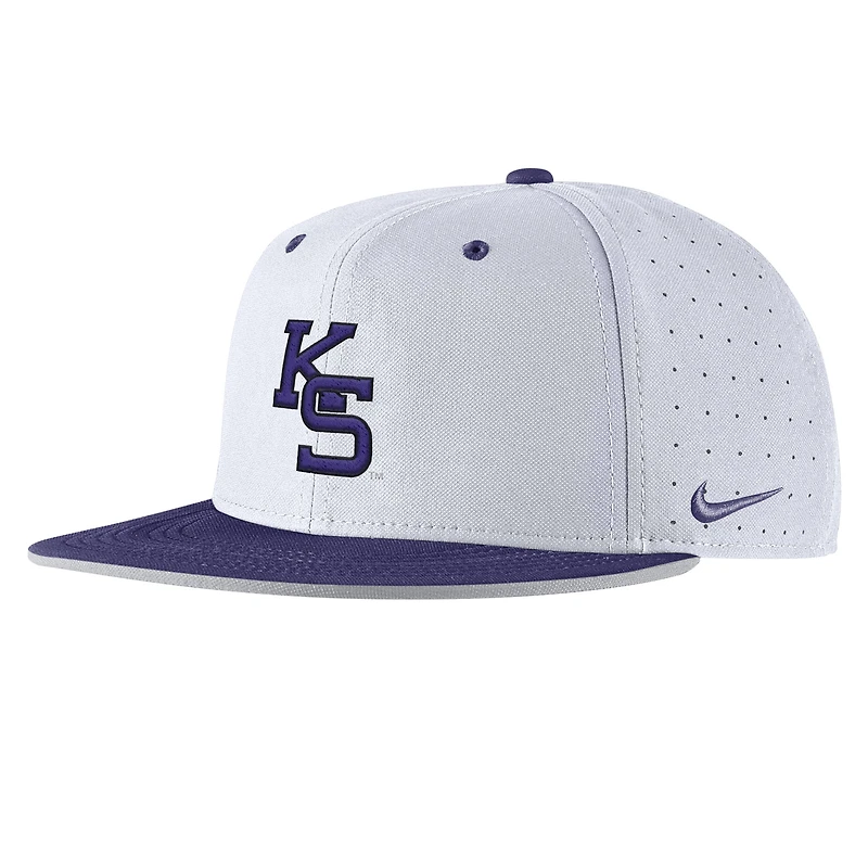 Men's Nike Kansas State Wildcats 2025 On-Field True Performance Baseball Fitted Hat