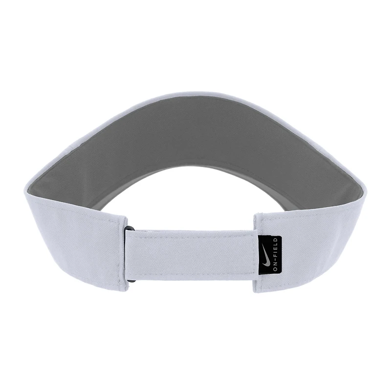 Men's Nike White Kansas State Wildcats 2025 On-Field Ace Performance Adjustable Visor