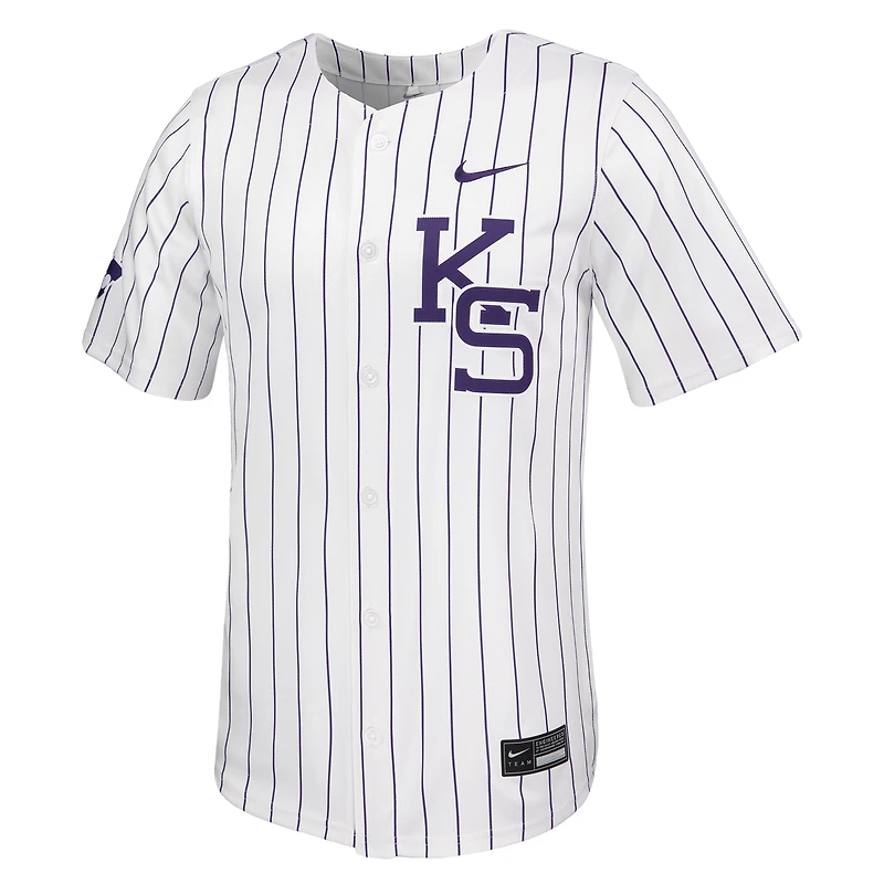 Maillot de baseball Nike blanc Kansas State Wildcats Limited pour homme