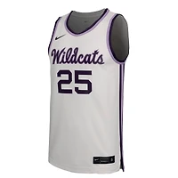 Maillot de basket-ball rétro réplique blanc Kansas State Wildcats #25 pour homme Nike