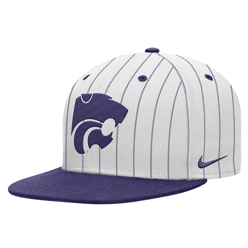 Casquette snapback Nike Pro Dri-FIT blanche Kansas State Wildcats pour homme