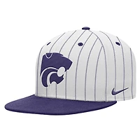Casquette snapback Nike Pro Dri-FIT blanche Kansas State Wildcats pour homme