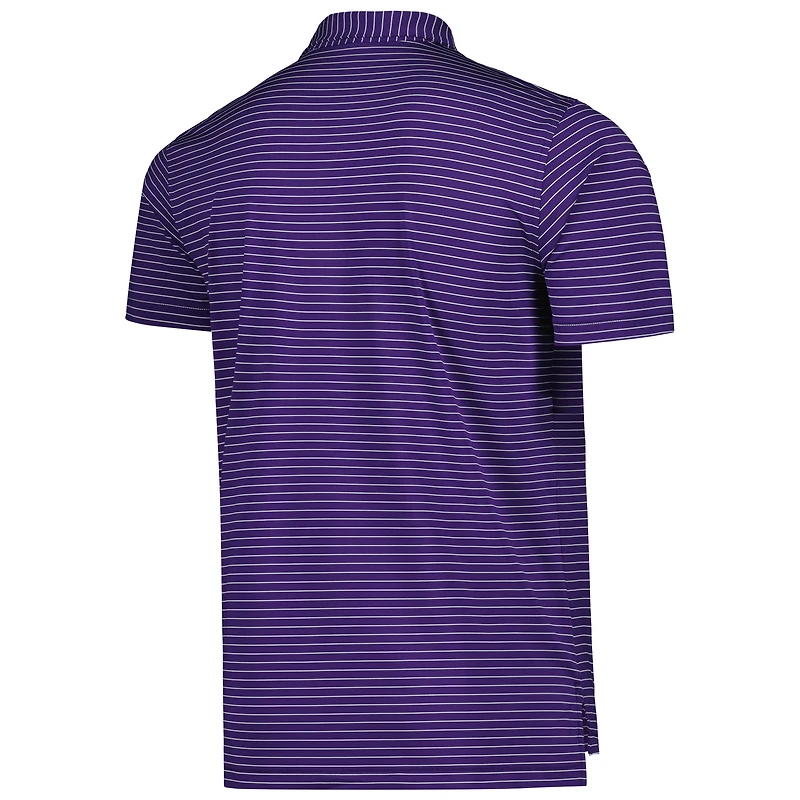Men's Peter Millar Purple Kansas State Wildcats Crafty Performance Jersey Polo