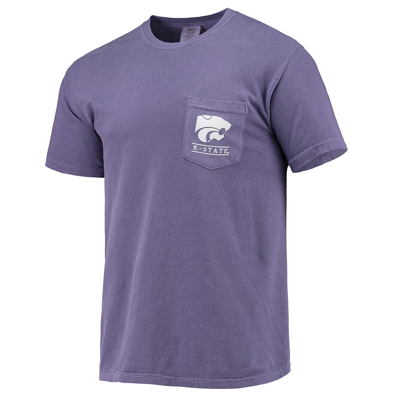 Men's Purple Kansas State Wildcats Circle Campus Scene T-Shirt