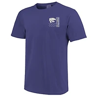 T-shirt violet à superposition de camouflage OHT Kansas State Wildcats pour homme
