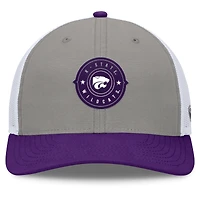 Casquette réglable Top of the World pour hommes, gris/violet, Kansas State Wildcats Rob Trucker