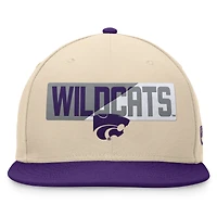 Casquette Snapback Goalaso Top of the World pour hommes, kaki, Kansas State Wildcats