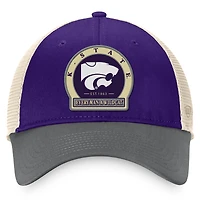 Casquette réglable pour hommes Top of the World Purple Kansas State Wildcats Refined Trucker