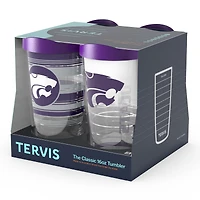 Tervis Kansas State Wildcats, paquet de quatre 16 oz. Ensemble de gobelets classiques