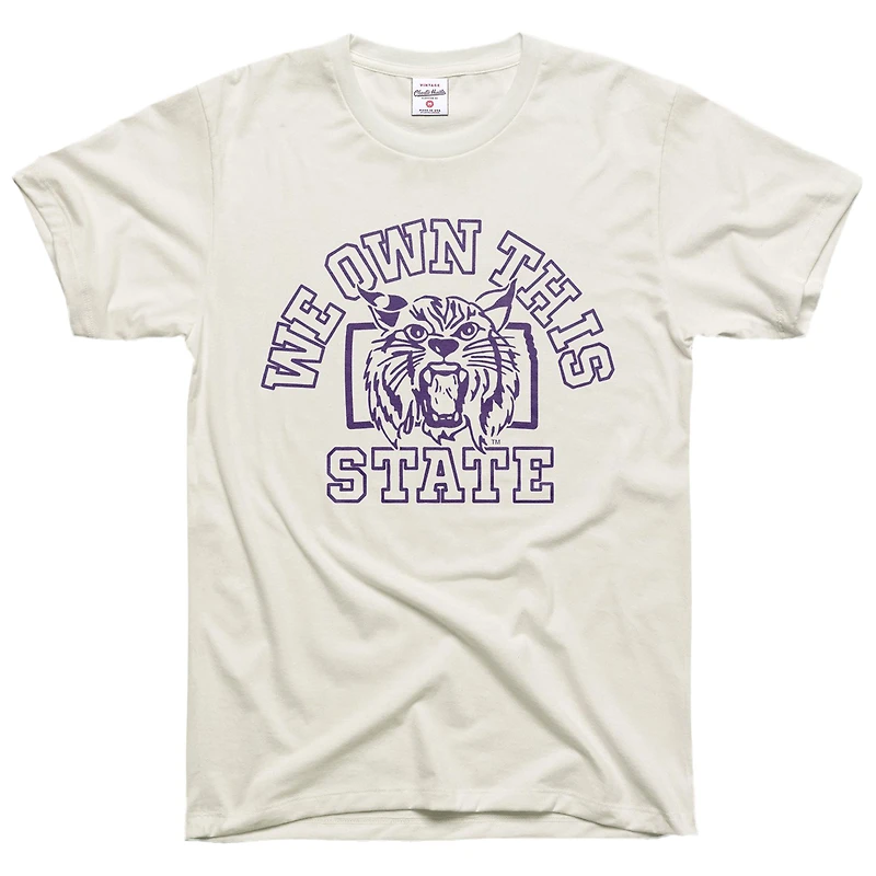 Unisex Charlie Hustle White Kansas State Wildcats We Own This T-Shirt