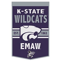 Bannière principale WinCraft Kansas State Wildcats 24" x 38" avec logo