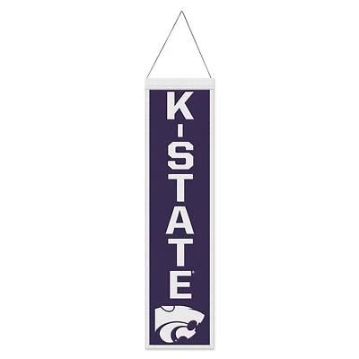 WinCraft Kansas State Wildcats Bannière en laine avec slogan 8" x 32"