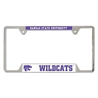 WinCraft  Kansas State Wildcats Chrome Plated Metal License Plate Frame