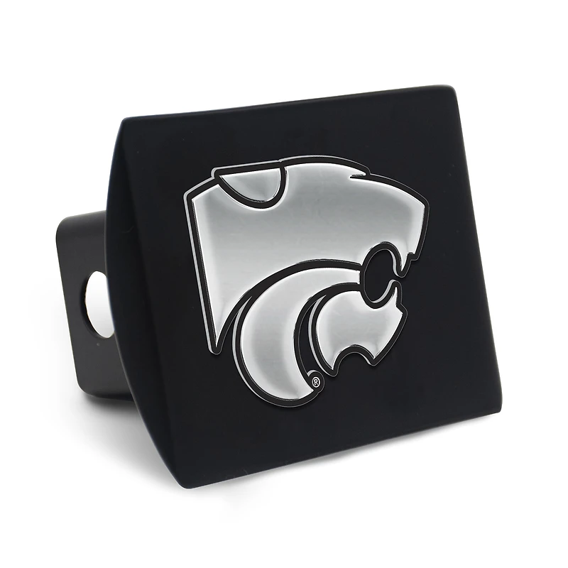 Housse d'attelage WinCraft en métal chromé de qualité supérieure avec logo des Wildcats du Kansas