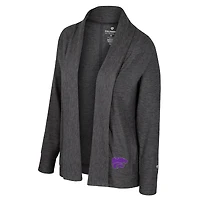 Women's Colosseum  Charcoal Kansas State Wildcats Dash Cardigan