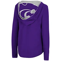 Women's Colosseum Purple Kansas State Wildcats Catalina Hoodie Long Sleeve T-Shirt
