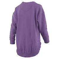 T-shirt à manches longues pour femmes Pressbox Purple Kansas State Wildcats Blitz