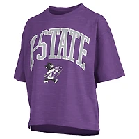 T-shirt Nelson violet pour femme Pressbox Kansas State Wildcats