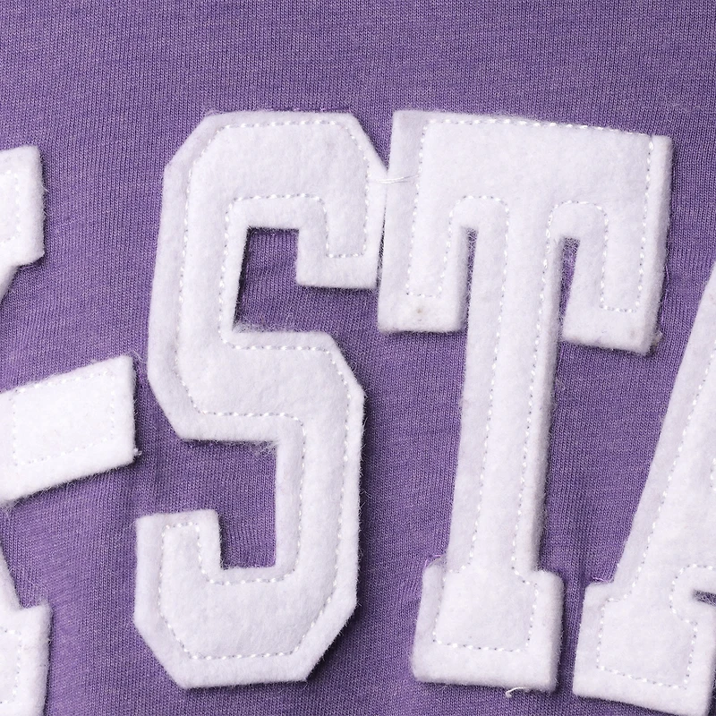 T-shirt à manches longues Pressbox Kansas State Wildcats Two-Hit Canyon pour femme