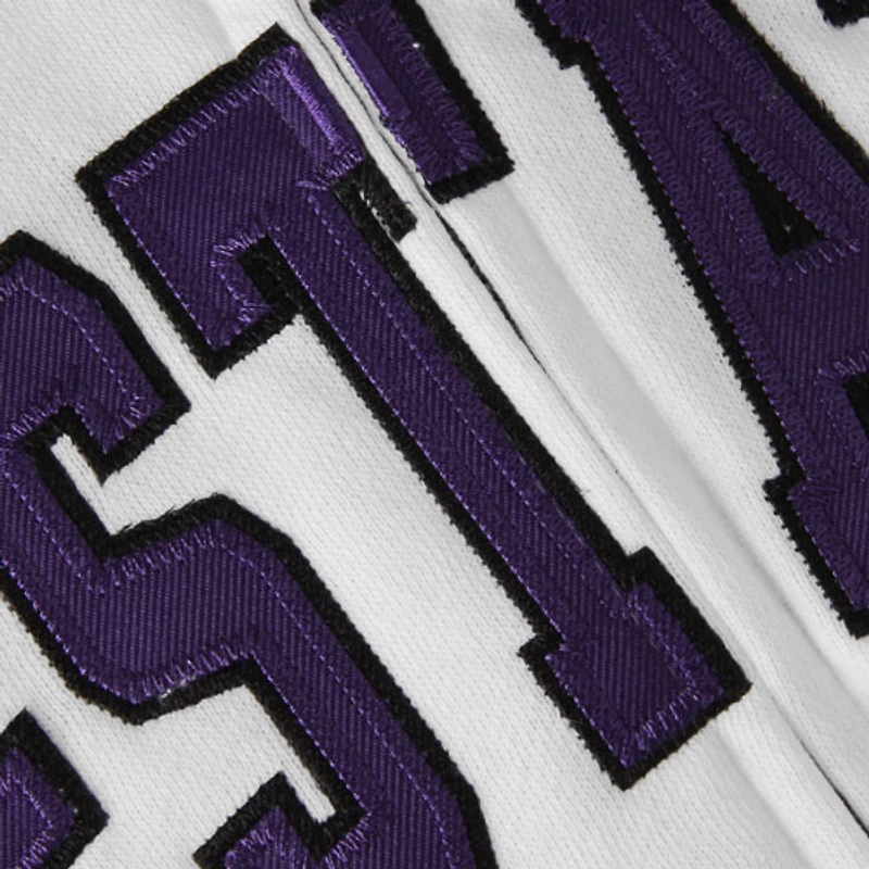 Sweat à capuche entièrement zippé avec nom arqué blanc pour femme Stadium Athletic Kansas State Wildcats