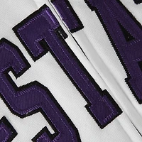 Sweat à capuche entièrement zippé avec nom arqué blanc pour femme Stadium Athletic Kansas State Wildcats
