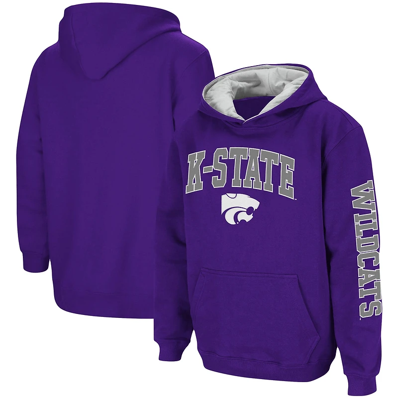 Sweat à capuche Colosseum Purple Kansas State Wildcats 2-Hit Team pour jeune