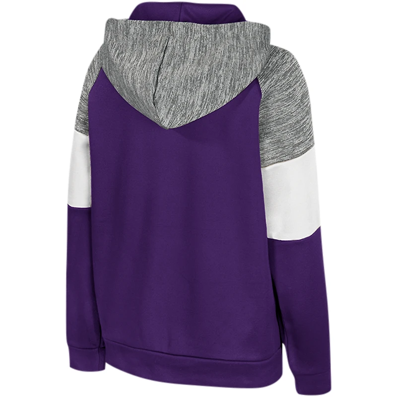 Sweat à capuche raglan pour jeunes Colosseum Purple Kansas State Wildcats Live Hardcore