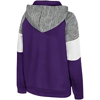 Sweat à capuche raglan pour jeunes Colosseum Purple Kansas State Wildcats Live Hardcore