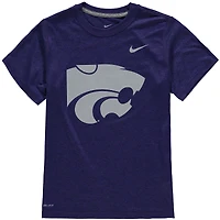 T-shirt Nike Kansas State Wildcats violet avec logo Legend Performance pour jeune