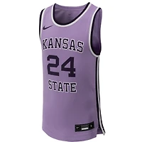 Youth Nike #24 Lavender Kansas State Wildcats Replica Basketball Jersey