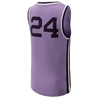 Maillot de basketball réplique Nike pour enfant n° 24 lavande des Kansas State Wildcats